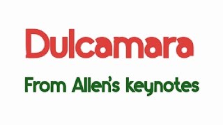 Dulcamara from Allens keynotes [upl. by Henri587]