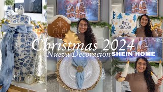 ✨💙DECORACIÓN NAVIDEÑA 2024 NUEvA DECORACIÓN SHEIN HOME IDEAS NAVIDADChristmas color en TENDENCIA [upl. by Zeiger505]