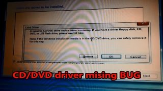 Windows 7 CD  DVD driver missing ERROR  USB installation fix [upl. by Debee]