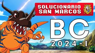 SOLUCIONARIO 2024 I 🔥 San Marcos 📢ÁREAS BC [upl. by Christopher559]