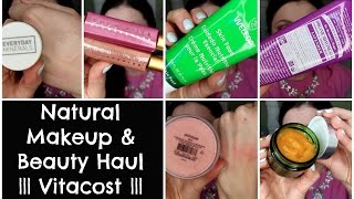 Natural Makeup Beauty Skincare Haul  Vitacost Favorites [upl. by Nodaj397]