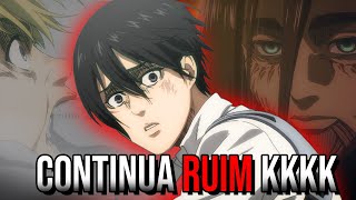 AGORA SIM ACABOU O ANIME DE ATTACK ON TITAN e o final ta daquele jeito [upl. by Endora]