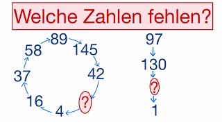 Welche Zahlen fehlen Glückliche Zahlen 😊 [upl. by Nytsirc]