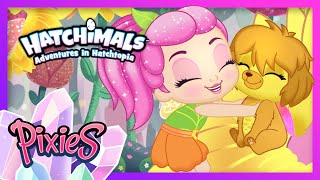 Flower Power The Pixie Perfect Start to Adventures in Hatchtopia Pixies Hatchimals Cartoons [upl. by Torhert120]