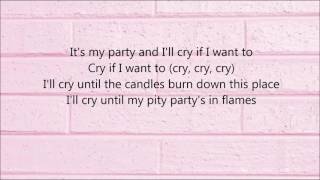 Pity Party  Melanie Martinez lyrics [upl. by Hanni262]