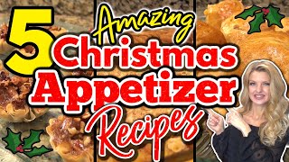 5 MouthWatering CHRISTMAS APPETIZER RECIPES You Must Try  Easy HOLIDAY Party APPETIZER RECIPES [upl. by Eissed]