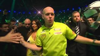 Michael van Gerwen WalkOn  Premier League 2015 on 26 March in Dublin [upl. by Nevek117]