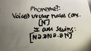 Phoneme ɴ voiced uvular nasal consonant [upl. by Clarence416]