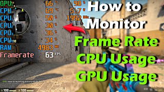 How to Display GPU CPU RAM FPS counter in Games [upl. by Aleakcim978]