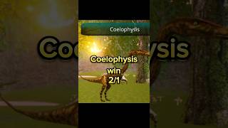 Coelophysis vs ornithomimys the cursed dinosaur isle [upl. by Hanway996]