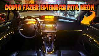 COMO FAZER EMENDAS EM FITA NEON PASSO A PASSO [upl. by Kiri]