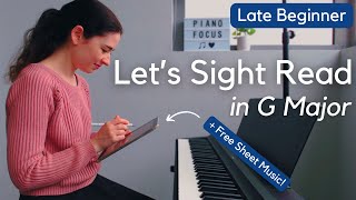 Let’s Sight Read 1  G Major  Free Sheet Music [upl. by Karil]