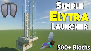 Simple Elytra Launcher  Minecraft Tutorial  Java Edition 118 [upl. by Yendis]