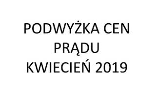 a jednak podwyżka cen prądu taryfa B i C [upl. by Grosvenor]