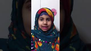 My daughter Naoshin Tasnim reciting Sura Qariah [upl. by Yahiya]