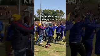 Kruger United FC from Mpumalanga celebrating promotion to the Motsepe Foundation Championship 👏🏾 [upl. by Eecyak]