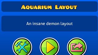 Aquarium Layout by ImANoob1010Me Showcase  Geometry Dash2205 [upl. by Nason]