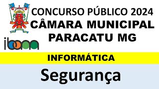 Segurança  Firewall  CONCURSO CÂMARA DE PARACATU MG 2024  Informática IBAM 2024  Banca IBAM [upl. by Anahsohs]