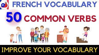 Learn 50 Common French Verbs with examples [upl. by Annam715]