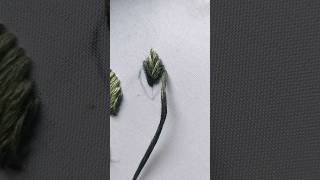 Easy leaf thread work  embroiderythread leaf leafembroidery embroidery threadwork [upl. by Aseel]