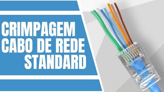 Crimpando um cabo de rede standard [upl. by Milstone]