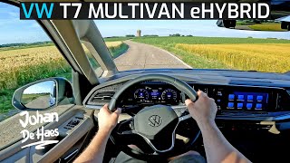 VW T7 Multivan 2022 14 eHybrid 218 hp POV TEST DRIVE [upl. by Katy883]