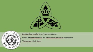 Eredienst op zondag 2 juni 2024 vanuit de Bethlehemkerk om 0900 am [upl. by Beka]