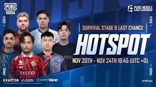 Survival Stage Hotspot  2024 PUBG MOBILE GLOBAL CHAMPIONSHIP [upl. by Pirozzo]