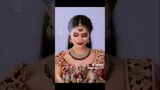 Indian bridal dressing by salon sithara bandaragama [upl. by Begga637]