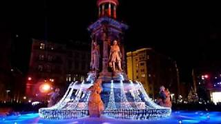 Fête des Lumières Lyon 2010  Place des Jacobins [upl. by Damha395]