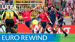 EURO 2000 highlights Yugoslavia 34 Spain [upl. by Adiasteb]