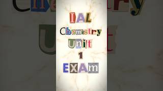 What are the most important topics for your AS chemistry exam edexcel [upl. by Maureene]