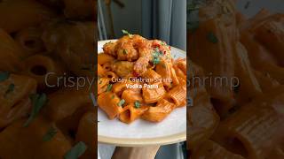 This CRISPY SHRIMP over a VODKA PASTA was delicious pasta crispy shrimp recipe dinner [upl. by Pond]