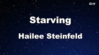 Starving  Hailee Steinfeld Grey Karaoke 【With Guide Melody】 Instrumental [upl. by Alis]