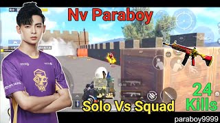 NV Paraboy Play Solo Vs Squad🔥In Ranked Lobby  Nova Paraboy live  Paraboy Gameplay  Pubg Mobile [upl. by Nolyd]