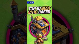 TOP 10 BEST BH10 BASES 😍 Stage 12 bh10 bh10base clashofclans clashbabe cocbases coc [upl. by Iaht]