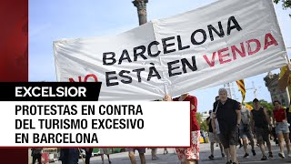 Catalanes se hartan del turismo masivo en Barcelona y le declaran la guerra [upl. by Beverly804]