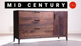 Building a Modern Dresser  Woodworking [upl. by Eyr994]