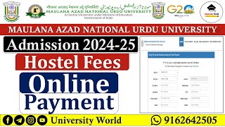 Manuu Hostel Fee Payment Online 2024 UniversityWorld [upl. by Stag744]