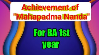 Achievement of Mahapadma Nanda for BA 1st year Allahabad University [upl. by Lipson]