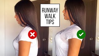 Runway Walk Tips  How To Be A Model [upl. by Aniez]