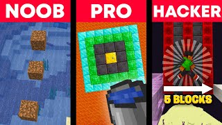 Minecraft NOOB vs PRO vs HACKER Parkour 😂 [upl. by Annoya770]