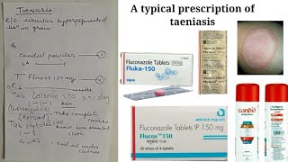 A typical prescription for taeniasis disease in groinin hindi [upl. by Lerrehs300]