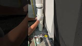 Why are you drilling into the drainage pipe electricalcontractor plumber [upl. by Vivianna]