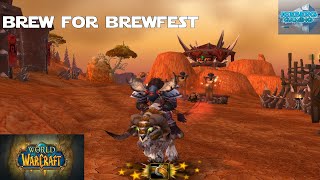 How to Complete A Brew for Brewfest Horde Side  World of Warcraft Shadowlands Guides [upl. by Dympha420]