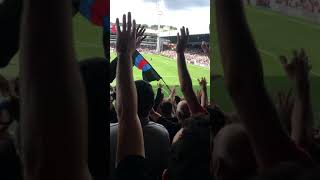 Holmesdale fanatics sing  We love you chant by Crystal Palace fans [upl. by Vilberg]