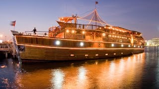 Dhow Cruise Dubai  Rustar Floating Restaurant [upl. by Arit]