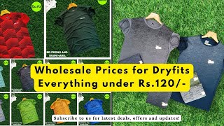 DryfitSports TshirtWholesale Prices for Dryfits  Everything under ₹120 SummerSpecialMumbai [upl. by Dede698]