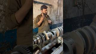 DIY Crankshaft Refinishing Tips and Tricks automobile workshop machine shorts [upl. by Rovelli]