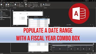 How to Create a Fiscal Year Selector for Forms Queries and Reports in MS Access [upl. by Yenttirb617]